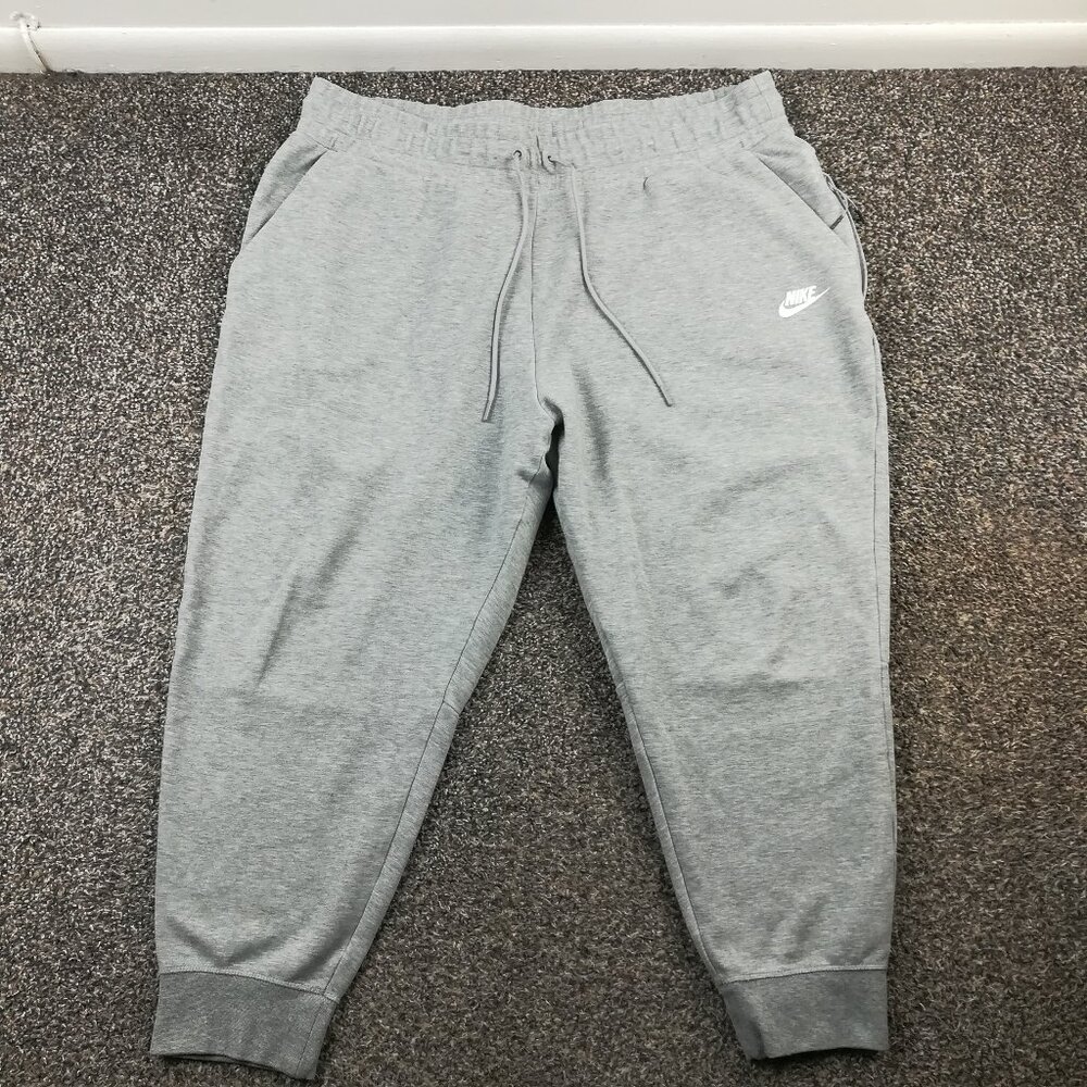 2020 Nike Pants Tech Fleece Joggers Heather Gray Sweatpants Drawstring Womens 1X